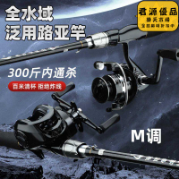 魚竿 釣竿 路亞竿全套 一整套新手入門路亞魚竿 一整套路亞套裝 碳素遠投竿 釣魚竿