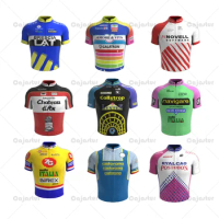 1995 Men Retro Cycling Jersey Team Short Sleeves Mountain Bike Jersey Triathlon Mtb Clothing Maillot Ciclismo Hombre