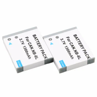 2 Pcs NB-6L NB 6L NB6L Battery For Canon PowerShot D10 S90 SD1200 SD1300 SD3500 SD770 SD980 IS IXY 25 IS SX710 HS Camera