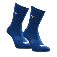 Mizuno Socks [12TX9U5116Q] 棒壘襪 中統襪 背號窗 毛巾底 耐磨 運動 25-27cm 寶藍