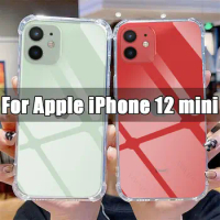 Clear Phone Case for Apple IPhone 12 Mini TPU Transparent Case IPhone12 12mini 5.4" A2399 Shockproof Anti-scratch Covers
