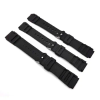 E65A Silicone Rubber Watch Strap Band Deployment Buckle Diver Waterproof 18mm - 22mm