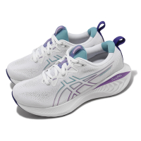 Asics 慢跑鞋 GEL-Cumulus 25 女鞋 白 藍 紫 緩震 運動鞋 亞瑟膠 亞瑟士 1012B441103