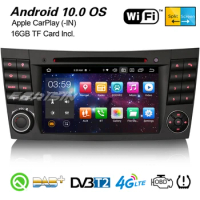 Erisin Android 10.0 Car Stereo CarPlay GPS WiFi BT TPMS DAB+ OBD2 DVR USB CD Navi For Mercedes-Benz E/CLS/G Class W211 W463 5180