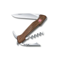【VICTORINOX 瑞士維氏】Wine Master 6用胡桃木瑞士刀/130mm(0.9701.63)