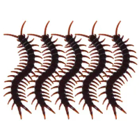 5pcs Millipedes Props Prank Toys Simulation Centipede Model Fake Insect Bu-g Jokes Horror Halloween Tricks Toys For Kids Adults