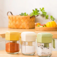Retractable Retractable Seasoning Jars Paprika Protable Plastic Spice Container Leak-proof Seasoning Box Kitchen