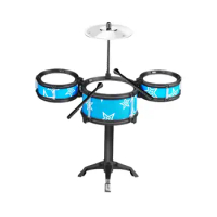 Kids Drum Set Gift for Boys Girls with Cymbal Drumsticks Toddlers Jazz Drum Set for Kindergarten Party Holiday Christmas Present