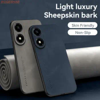 Luxury Sheepskin Leather Case For Huawei Nova Y91 Y71 Y61 Y90 Y70 Plus 11 Ultra 10 Pro 9 SE 8 8i 5T 3 3i Soft Fur Fundas Cover