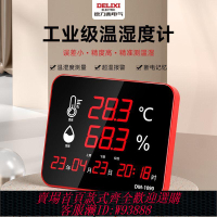 太陽能浮水噴泉 德力西溫濕度計室內LED顯示大屏工業高精度倉庫實驗室大棚顯示儀