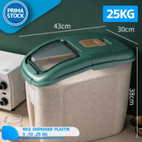Dispenser Beras Rice Food Container Tempat Penyimpanan Makanan 25 Kg Promo !