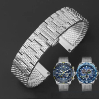 Net Strap Watchband For Citizen The Second Generation Jy8078 Jy8037 Jy8031 Watch Chain 22mm Mesh Watch Belt Men's Wristband