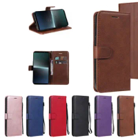 Flip Leather Cover For Sony XZ2 Premium XZ2 XZ1 XZ4Compact XA ULTRA Z5 Z3mini E6 XA2 XA3 L2 Stand Phone Cover Card Slots Luxury