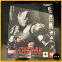 In Stock BANDAI SHF Marvel War Machine MK3 Movable Model Toys S.H.FIGUARTS ROBOT soul limit Captain America:Civil War MARK3