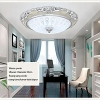 Golden LED Lampu Plafon 3Warna LED Ceiling Light Lampu Hias LED Modern Bentuk Bulat Untuk Lorong Kam