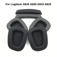 1Pair Foam Ear Pads Replacement Sponge Headset Earpads Gaming Headphone Accessories for Logitech G935 G635 G933 G633