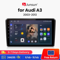 Junsun V1 AI Voice Wireless CarPlay Android Auto Radio for Audi A3 2 8P 2003 - 2013 4G Car Multimedia GPS 2din autoradio