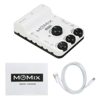 JOYO MOMIX USB Audio Interface Mixer Portable Audio Mixer Sound Mixer for PC Smartphone Audio Equipment Music Instruments