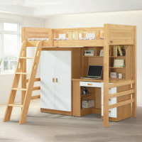  MUNA 家居 彼特3.5尺高架床/不含衣櫃書桌(單人床 床架 多功能 櫥櫃 置物 收納)