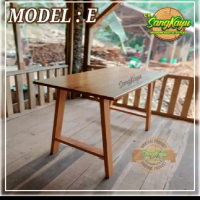 Meja kerja 120x60x75, meja kayu minimalis