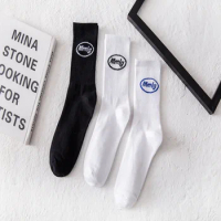 INS trendy brand socks Mmlg letters in the tube men and women cotton socks trend sports retro new couple socks