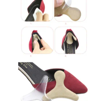 1 Pair Silicone Soft Insert Heel Liner Grips T-type Thread High Heel Comfort Pads Feet Care Accessories Foot care tools