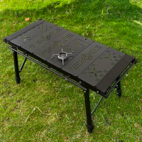 Camping Stainless Steel IGT Table Multifunctional Portable BBQ Grill Table Outdoor Picnic Fishing SOTO Spider Stove Accessories