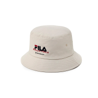 【FILA官方直營】時尚筒帽/漁夫帽-米色(HTX-5204-BG)