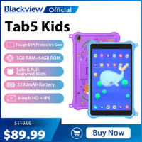 Blackview Tab 5 Kids 8" Tablet Android 12 3GB 64GB Quad Core WIFI 5580mAh Children Study Tablets PC