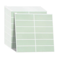 EasyTiles Peel and Stick Kitchen Tiles Stickers Waterproof 3D Square Green Self-adhesive Wall Tiles Removeable Wallpapers