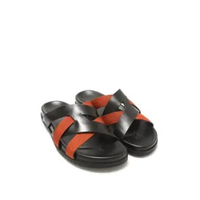 SOLARE BLACK TERRACOTTA Sandal Kulit Pria by Mario Minardi 40
