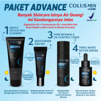 Paket Skincare Pria【Paket Advanced】Colus Men | Sabun Muka Pria Skincare Cowok | Pemutih Wajah Pria |