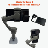 Handheld Gimbal Adapter for GoPro Hero 9 Black Camera Switch Mount Plate Adapter for DJI Osmo Mobile 4 3 Connect with Gopro 9