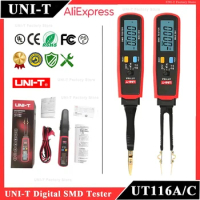 UNI-T UT116A UT116C Digital Tweezers Smart SMD Tester Professional LED Diode Electronic Component Tester Electrical Multimeter