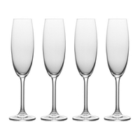 《Mikasa》水晶玻璃香檳杯4入(晶透236ml) | 調酒杯 雞尾酒杯