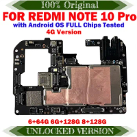 Global Version Motherboard PCB Module For Xiaomi Redmi Note 10 Pro 4G Unlocked Mainboard 128GB Logic Board