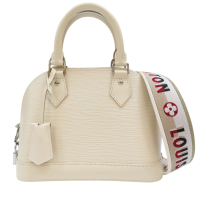 【二手名牌BRAND OFF】LOUIS VUITTON LV 路易威登 珍珠白 EPI水波紋 ALMA BB 兩用包 M58706