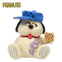 正版授權 Enesco 奧拉夫 吃餅乾 塑像 公仔 精品雕塑 OLAF Snoopy PEANUTS - 443703