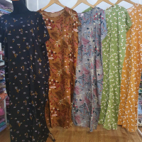 Daster Habel Rayon non busui semata kaki lengan pendek all size