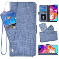 Magnetic Leather Flip Wallet Case For Samsung Galaxy A22 4G A22 5G A22 A225G A224G Card Holder Phone Cover