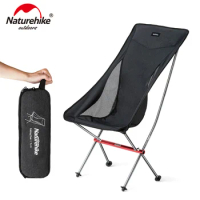Naturehike Portable Ultralight Camping Hiking Outdoor Folding Fishing Chair Aluminum Beach Picnic Moom Chair Nature hike
