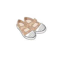 Girls' presbyopic embroidered sandals