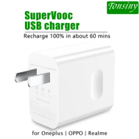 SuperVooc charger,for Oneplus 11 USB wall plug adapter,80W warp travel adapter for OPPO Find X5/Reno8, USB charger for Realme GT