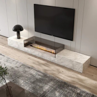 modern living room furniture marble glass top rectangle tv stands luxury style natural marble TV cabinet
