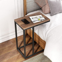 鐵藝沙發邊幾角幾小茶幾簡約移動床邊桌C型夾縫桌側邊電腦桌床頭