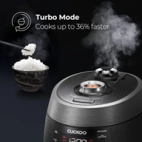 CUCKOO 6 Cup (Uncooked) 12 Cup (Cooked) Rice Cooker with Dual Pressure Modes, LED Display Panel, Durable Non-Stick