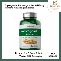 (DIJAMIN ORIGINAL) Piping rock Ashwagandha 4500mg 120 Capsules