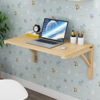 實木壁掛折疊桌小戶型壁掛連壁桌靠墻電腦桌隱形墻桌簡易電腦桌