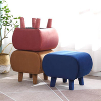 矮凳實木小凳子沙發凳圓凳坐墩客布藝小板凳廳家用時尚創意換鞋凳