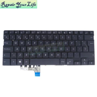 UX331 Spanish Backlit Keyboard For ASUS ZenBook 13 UX331UN UX331UA UX331UAL UX331FAL SP LA ES Keyboards 0KN1-3J2ND23 2620ND00